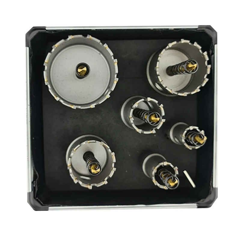 Brocas Tct Punta De Carburo P/ Metal 7 Piezas Tmk-1