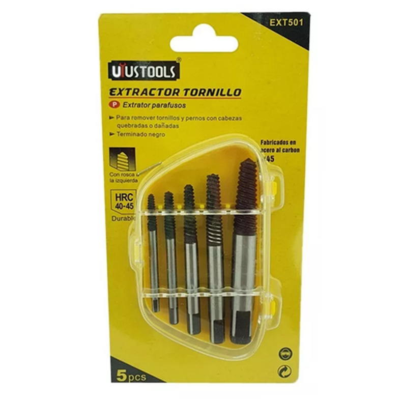 Extractor De Tornillo 5 Piezas Uyustools-1