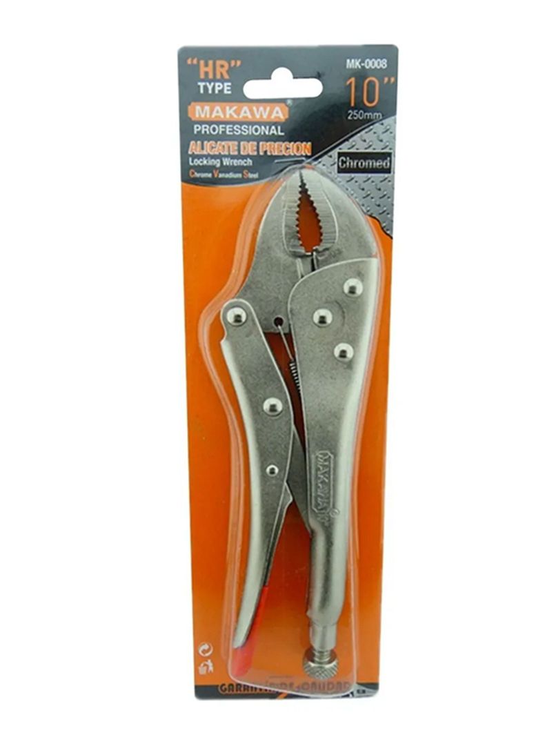Alicate Caiman Presion Boca Curva 10 Pulgadas Mk-0