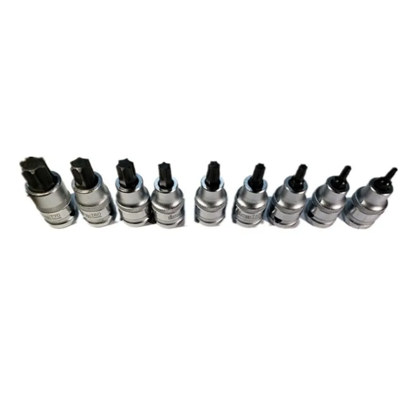 Set Dados 1/2 Torx Estrella Macho 9 Piezas Uyus-1