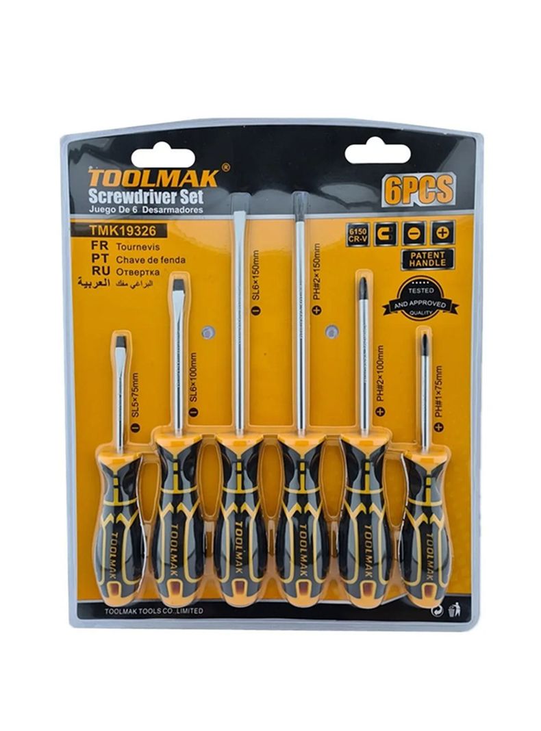 Kit Set Juego Destornilladores 6 Piezas Tmk19326-0