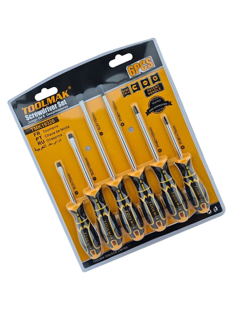 Kit Set Juego Destornilladores 6 Piezas Tmk19326-1