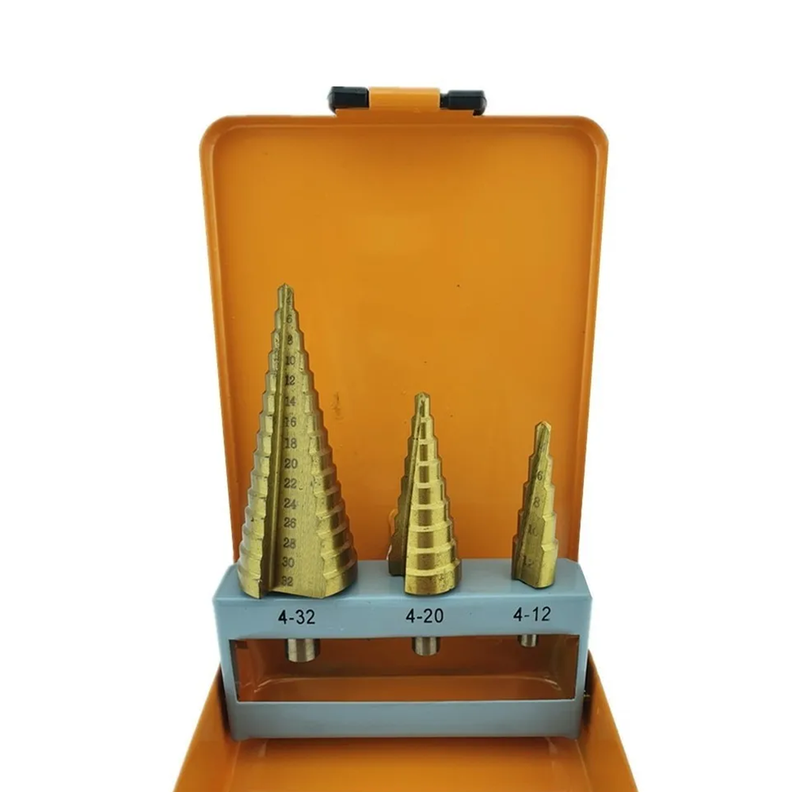 Juego Set De Broca Escalonada 3 Piezas Tmk19393-3