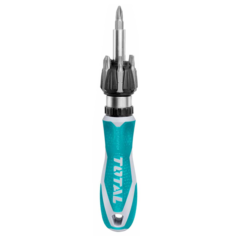 Set Destornillador Ratchet 8 Pcs Total Tacsd30086-0