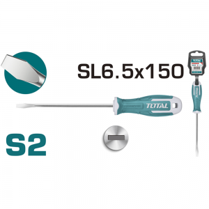 Destornillador Paleta S2 Sl6.5 150mm Total-1