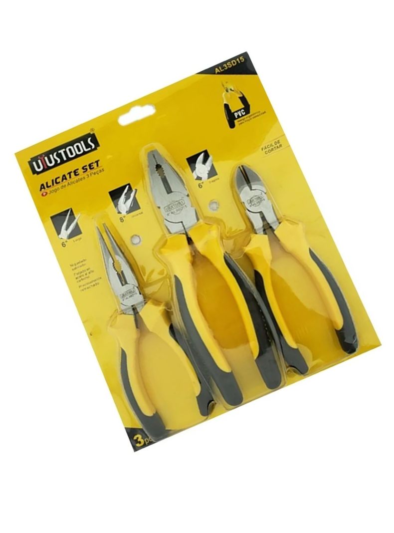Set Kit Juego De Alicates 3 Piezas Uyustools-1