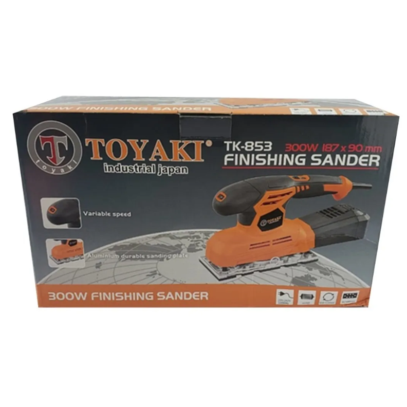 Lijadora Orbital 12000rpm 187x90mm 300w Toyaki Tk-853-3