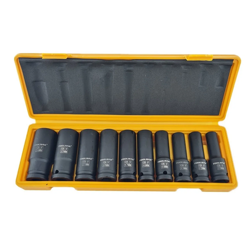 Set De Dados Impacto 1/2 Pulgada 10 Piezas Toolmak-0