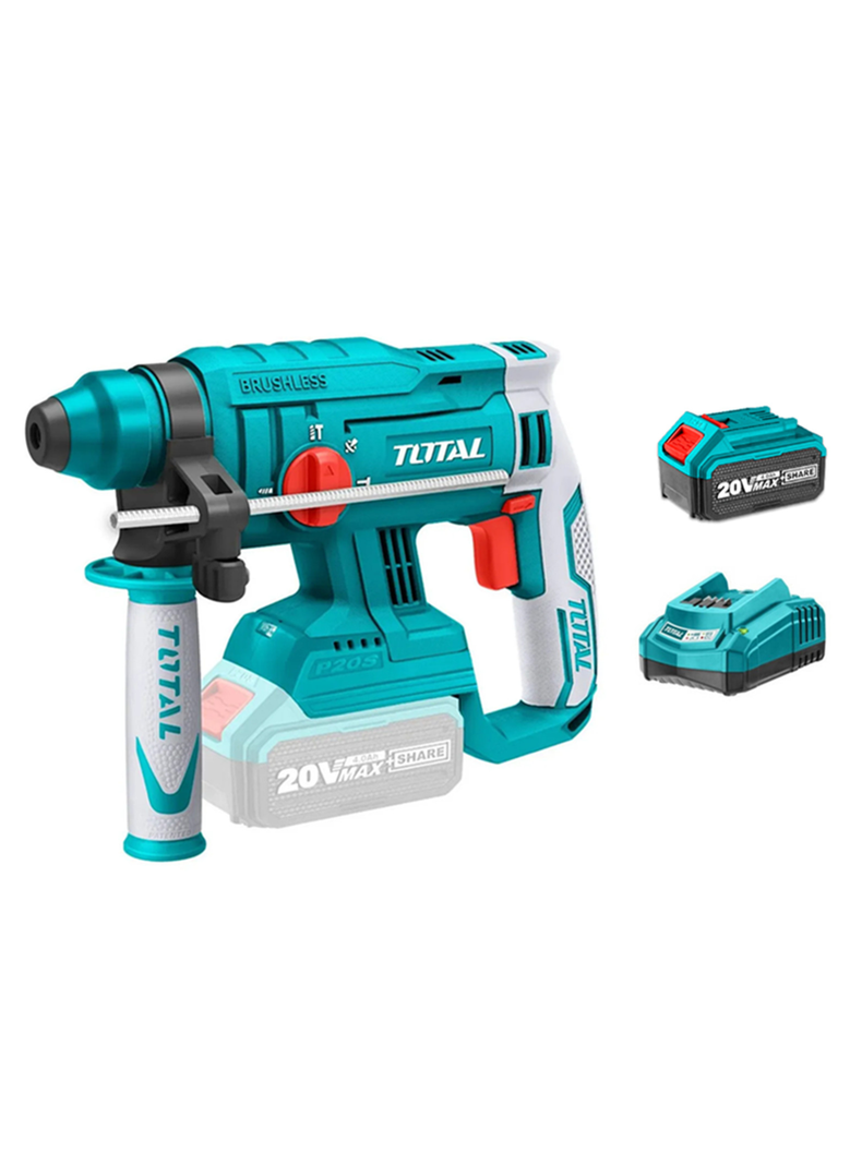 Rotomartillo Sds Plus 20v Bat + Carg Total Trhli2201-0