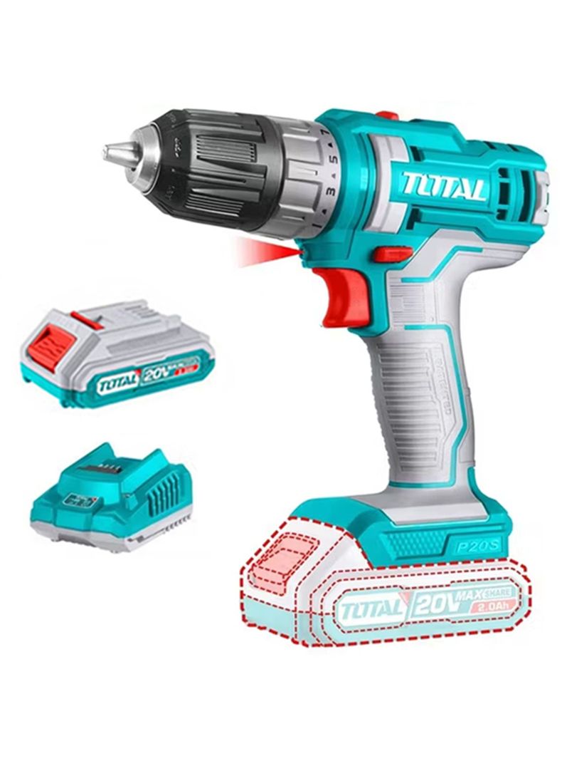 Taladro Atornillador 20v Bat + Carg Total Tdli200518-0