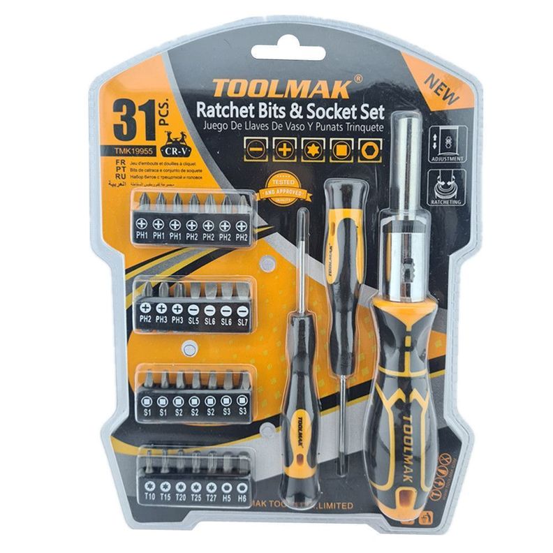 Destornillador Ratchet Puntas Precisión 31 Pcs Tmk-0