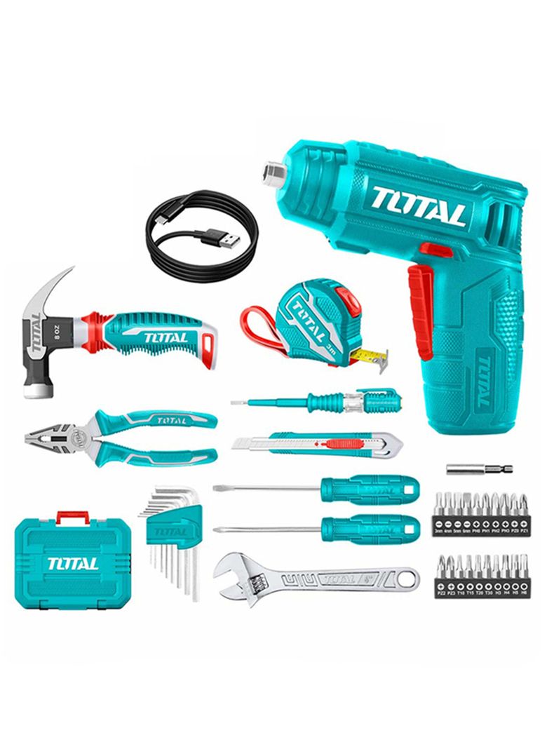 Kit Maleta Herramientas Manuales 38 Pcs Total Thkthp10386