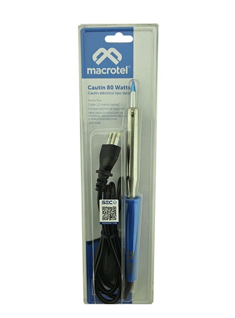 Cautin Eléctrico Tipo Lapiz Para Soldar 80 Watts Macrotel-0