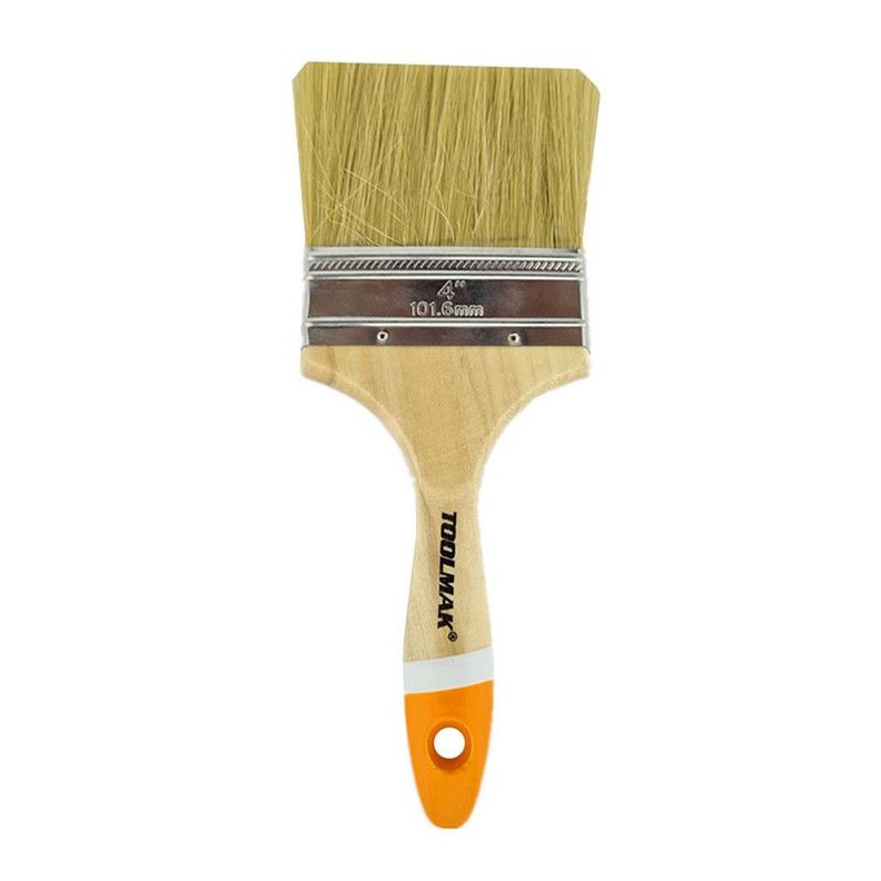 Brocha Para Pintar 4 Pulgadas (101mm) Mango Madera Toolmak Tmk19293-0
