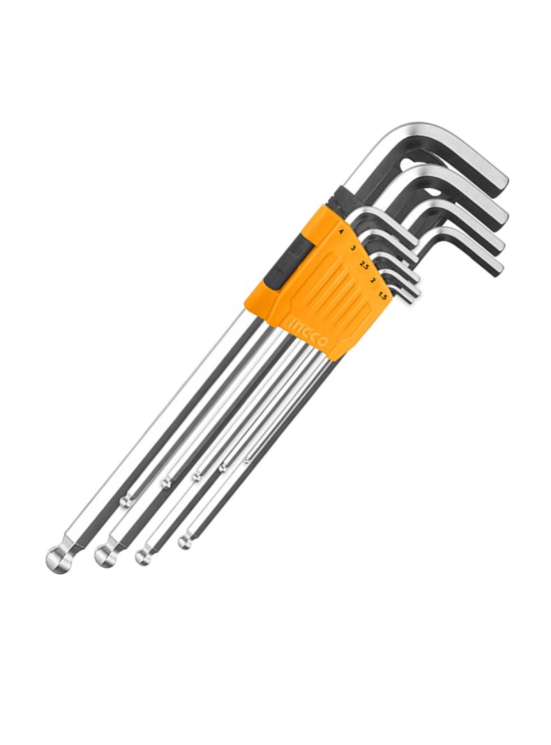 Set Juego De Llaves Allen Hexagonal 9 Piezas Ingco Hhk12092-2