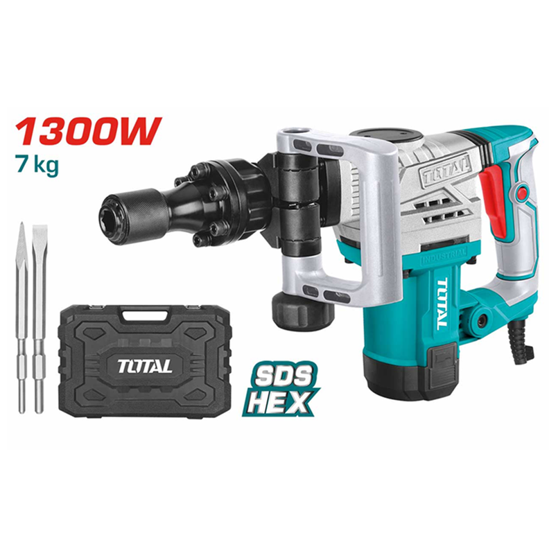 Martillo Demoledor Cincelador 1300w Sds Hex Total Th2130016-1