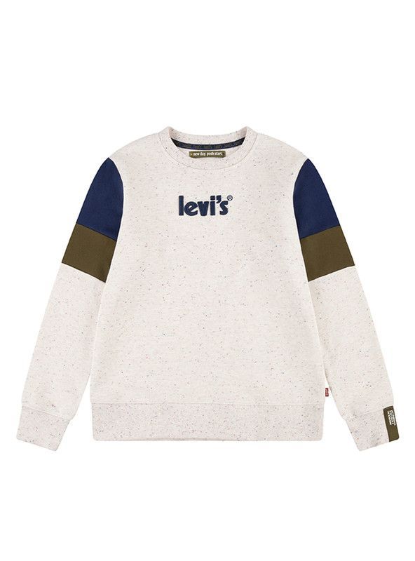 Poleron Niño C-Neck Nevado Blanco Levis-0