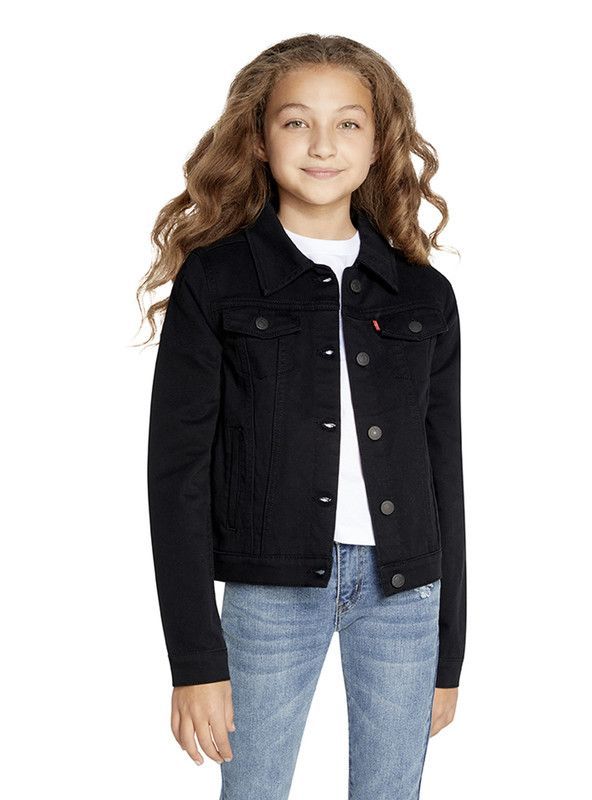 Chaqueta Niña Trucker Negro Levis-4