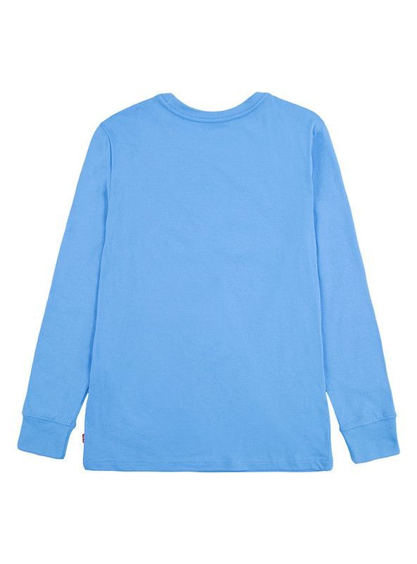 Polera Niño ML Logo Grande Celeste Levis-1