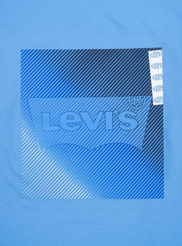 Polera Niño ML Logo Grande Celeste Levis-2
