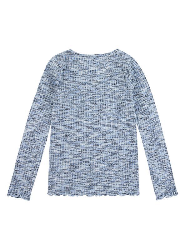 Polera Niña ML  Space Dye Azul Levis-1