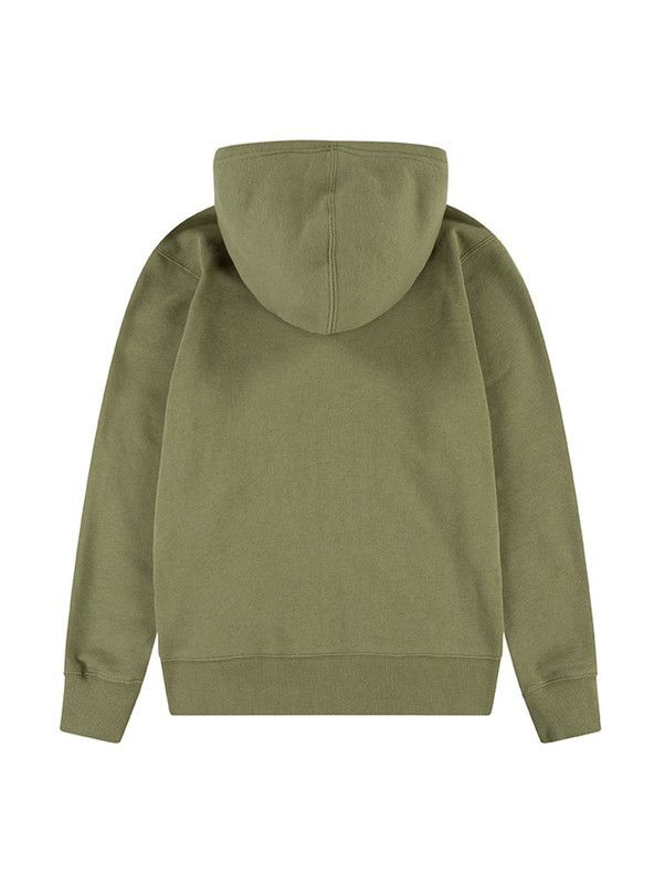 Poleron Niño Zipper Hoodie Logo Bordado Verde Levis-1