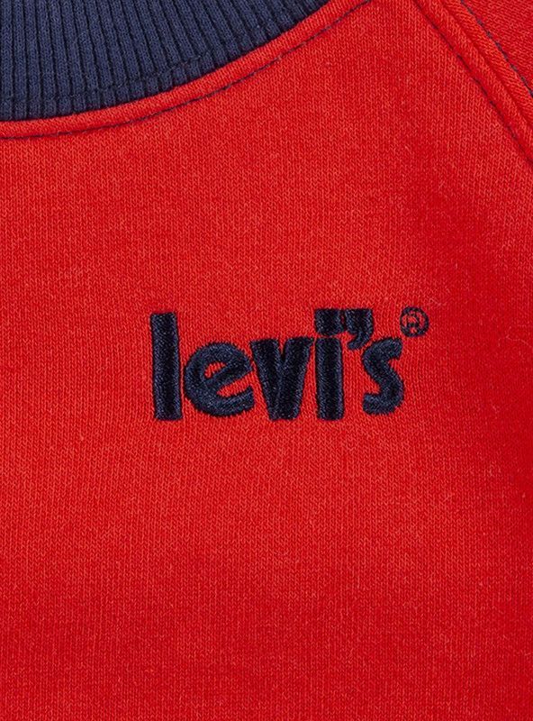 Poleron Niño C-Neck Liso Rojo Levis-2