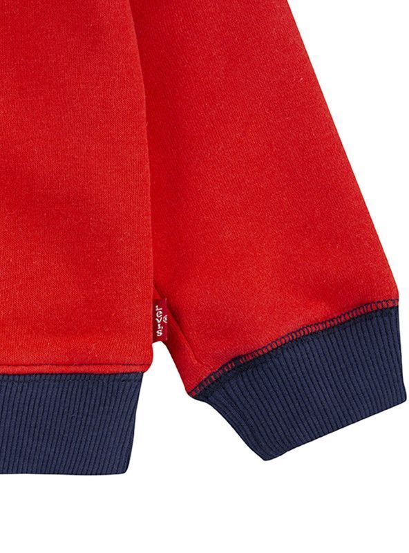 Poleron Niño C-Neck Liso Rojo Levis-3