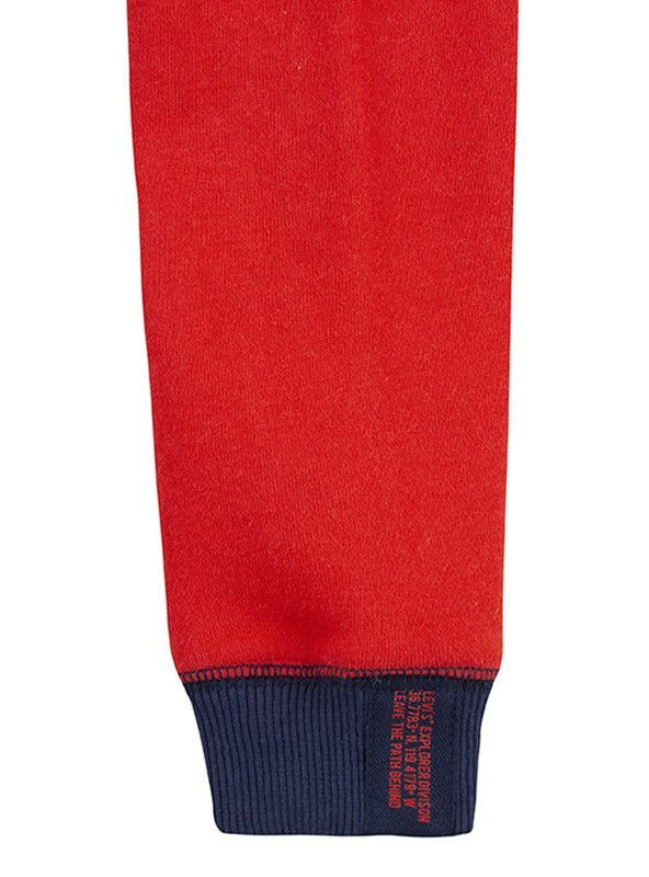 Poleron Niño C-Neck Liso Rojo Levis-4