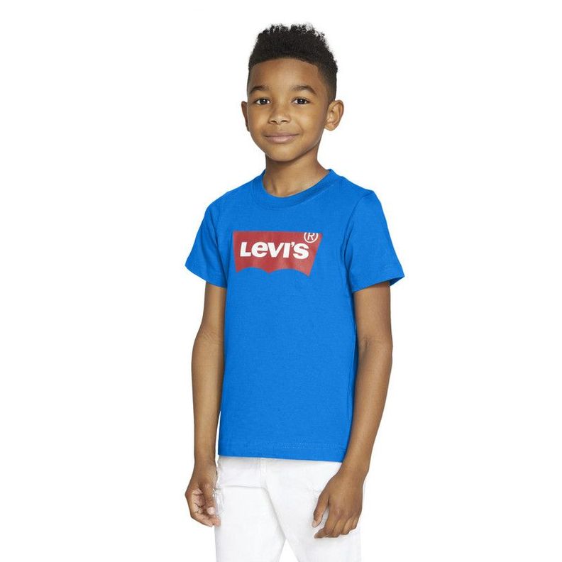Polera Niño MC Batwing Azul Eléctrico Levis-0