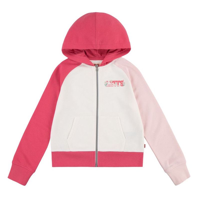 Poleron Niña Hoodie mangas bicolor Levis-1