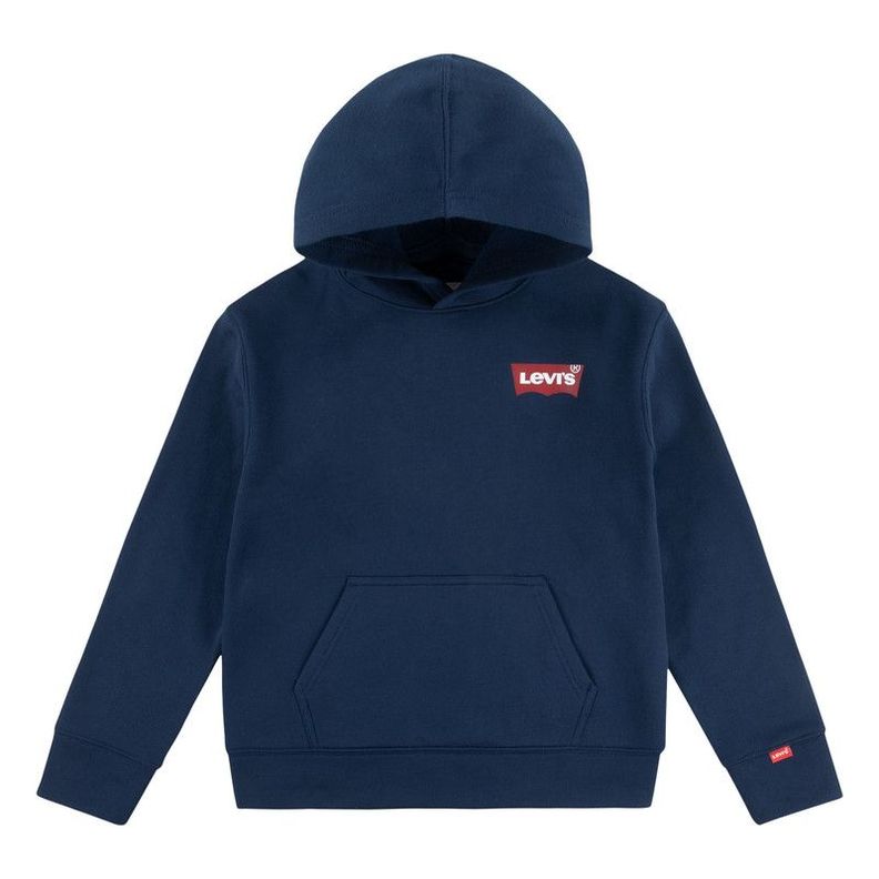 Poleron Niño Hoddie Estampado Azul Levis-0