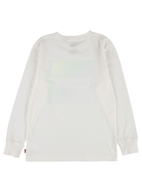 Polera Niño ML Logo Grande Blanco Levis-1
