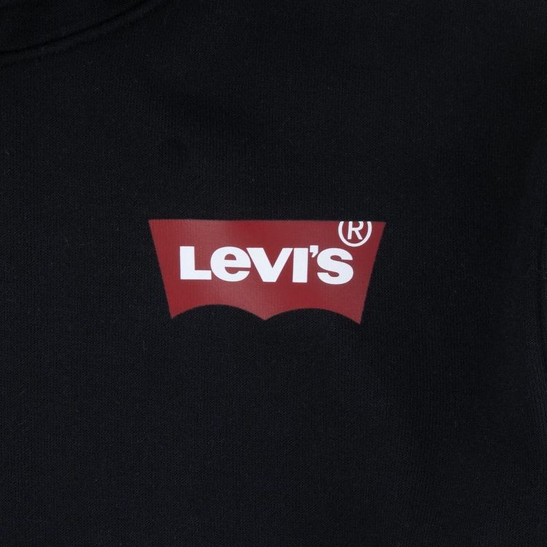 Poleron Niño Hoddie Estampado Negro Levis-2