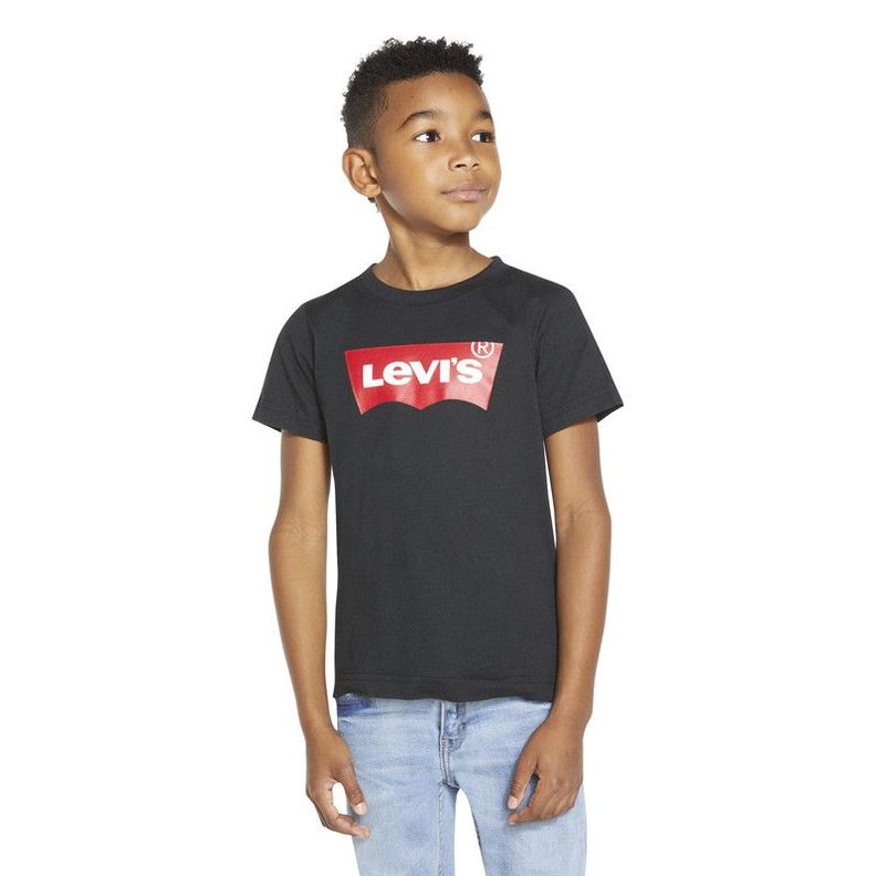 Polera Niño MC Batwing Negro Levis-0
