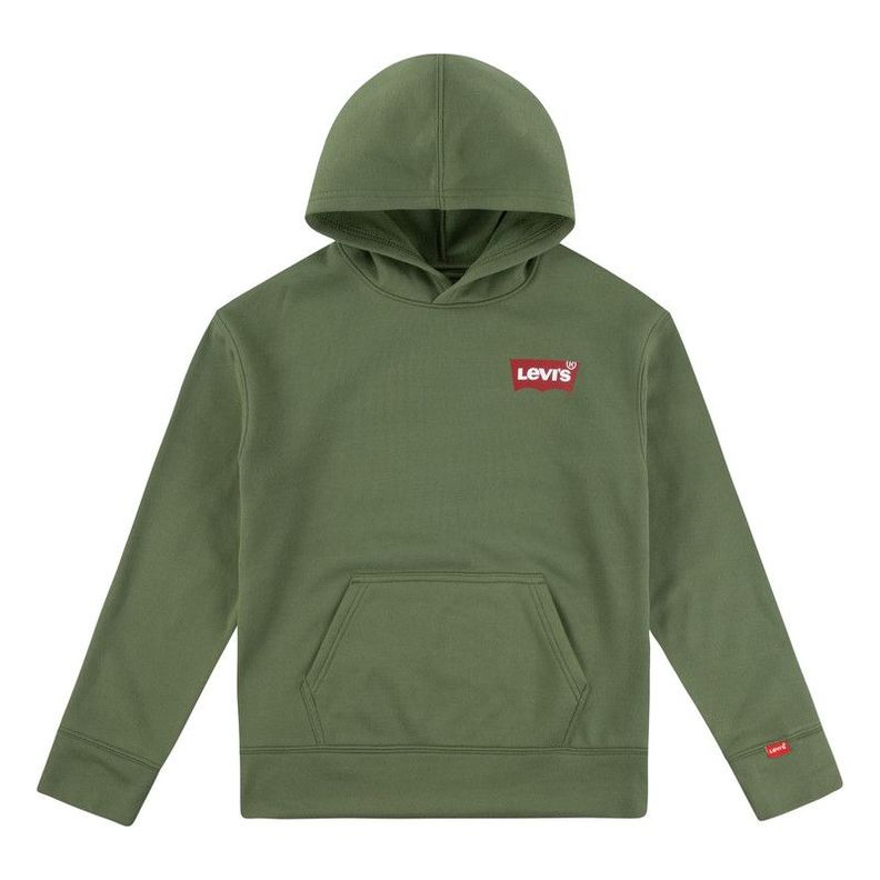Poleron Niño Hoddie Estampado Verde Levis-0