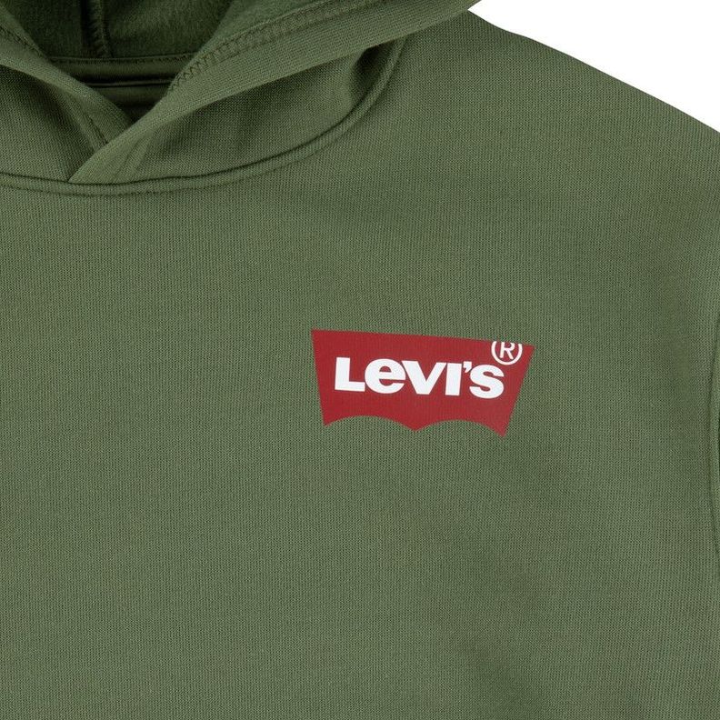 Poleron Niño Hoddie Estampado Verde Levis-2