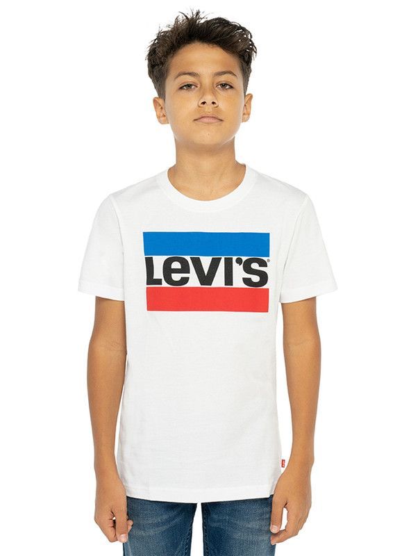 Polera Niño MC Sportwear Blanco Levis-2