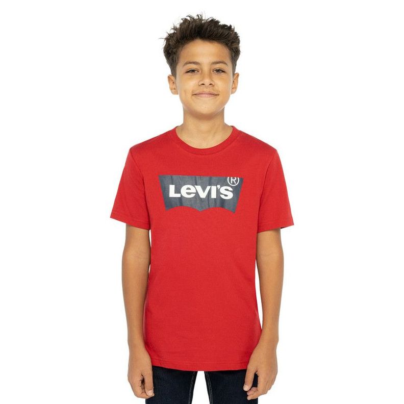 Polera Niño MC Batwing  Rojo Levis-0