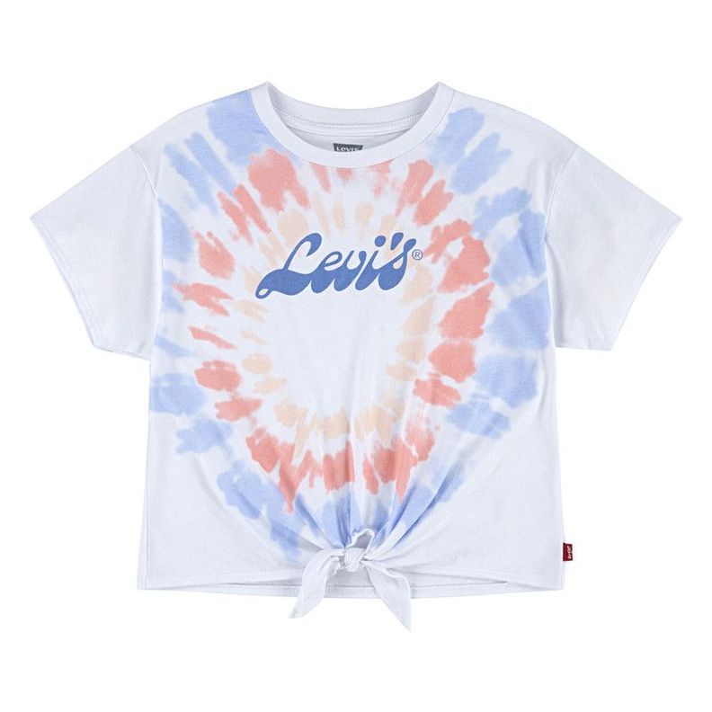 Polera Niña MC Cropp Moño Rosado Levis-3