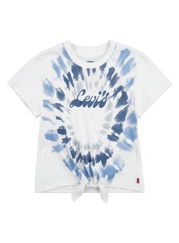 Polera Niña MC Cropp Moño Celeste Levis-0