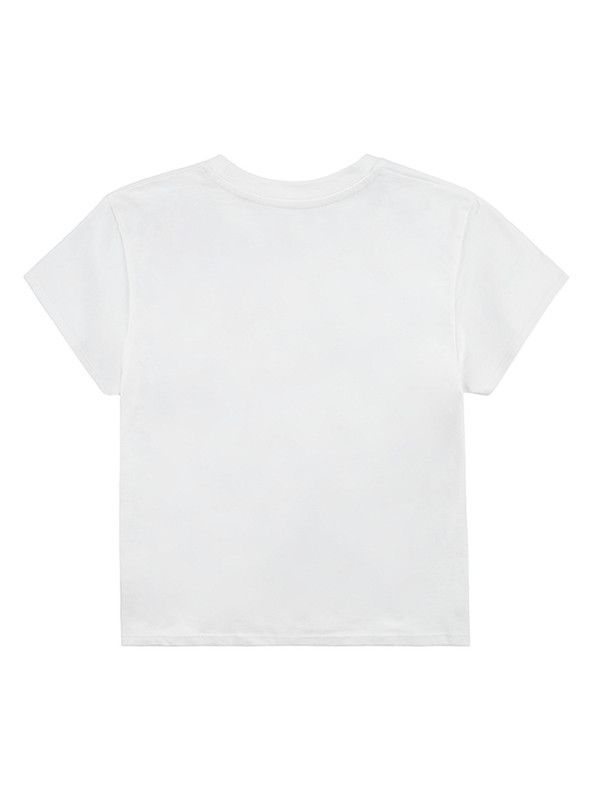 Polera Niña MC Cropp Moño Celeste Levis-1