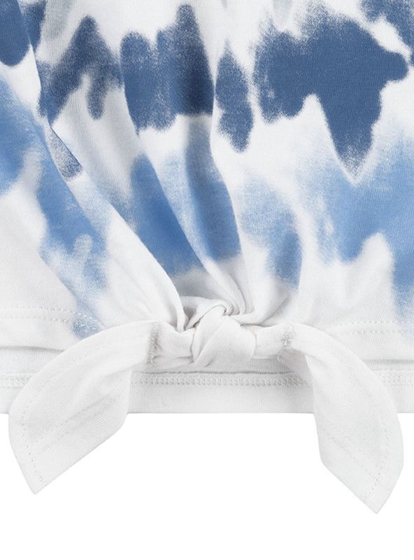 Polera Niña MC Cropp Moño Celeste Levis-3