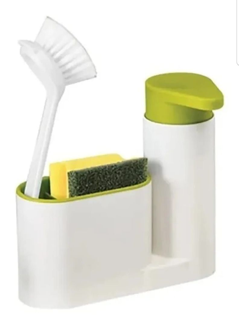 Dispensador Jabón Líquido Porta Esponja Lavalozas Cocina Lavaplatos-1