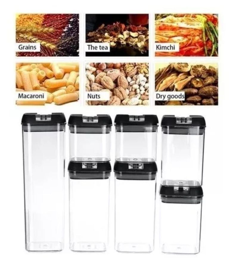 Set de 7 Contenedores Alimentos Herméticos Premium-2