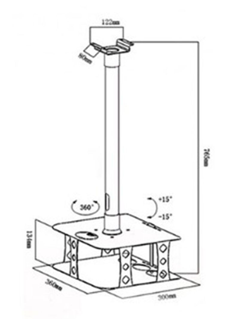 Soporte a Techo tipo Jaula para Proyector Optoma ZK507-W -1