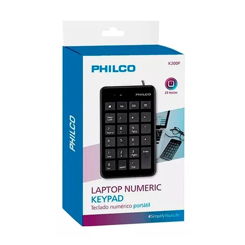 TECLADO NUMERICO K200 USB PHILCO-1