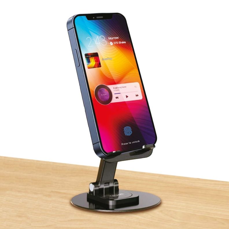 SOPORTE METALICO FULL ROTATION360 TABLET SMARTPHONE 4 A 10-4