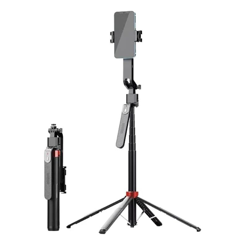 Baston Selfie Q185 Tripode Smartphone 1.8 m Negro