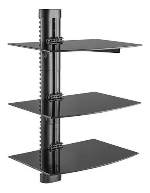 SOPORTE BANDEJA PARA DVD PROYECTOR TRIPLE VIDRIO-0